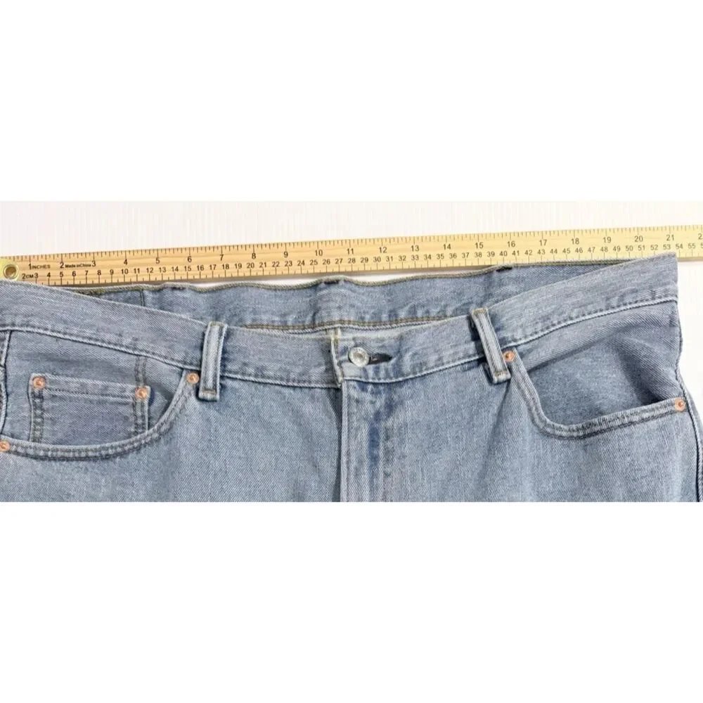 Levis 550 Relaxed Fit Tapered Jeans Light Wash Classic Denim Men's 42x30